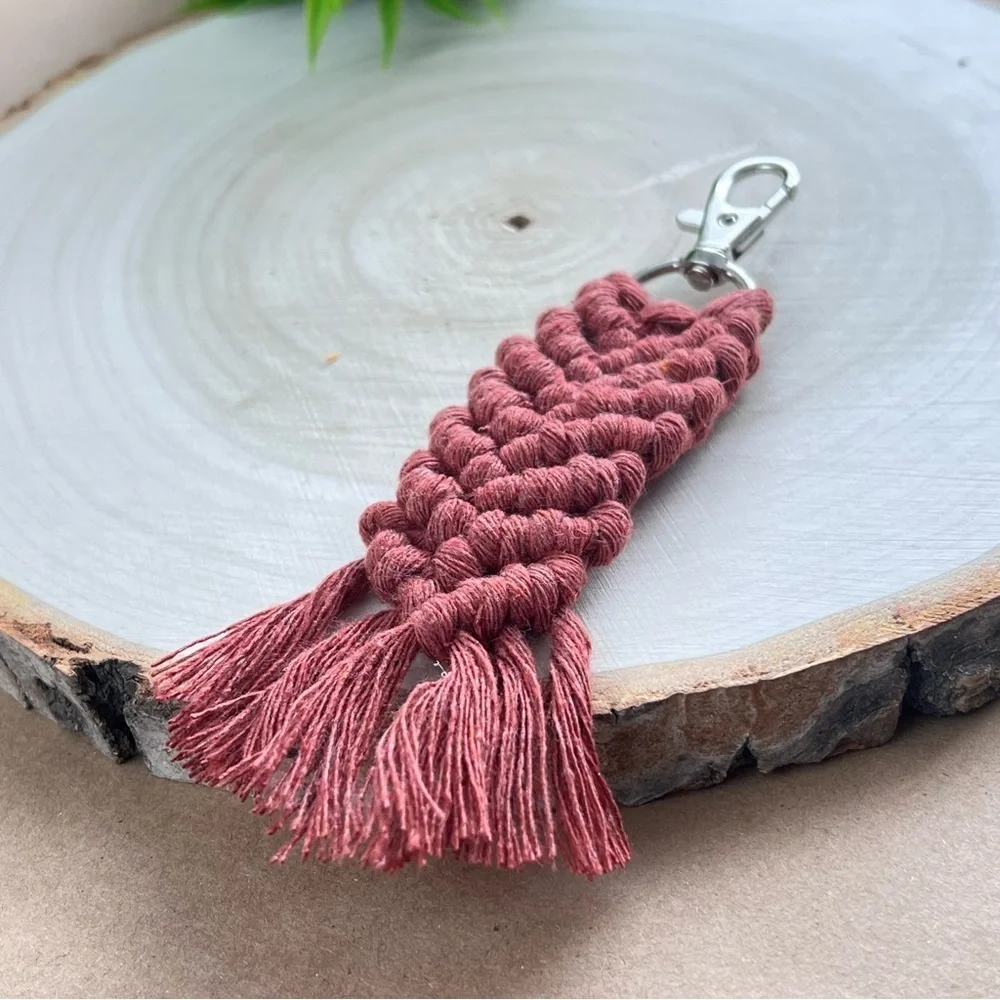 Braided Handcrafted Boho Macrame Keychain